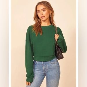 NWOT Reformation Hunter Classic Sweatshirt 
size = L